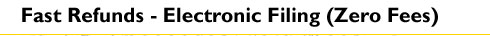 fast refunds, electronic filing